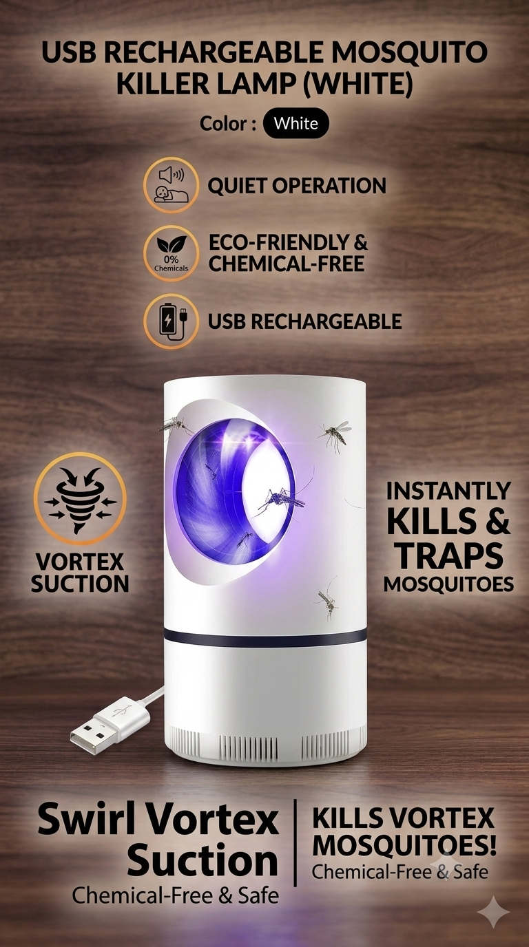 USB Rechargeable Mosquito Killer Lamp