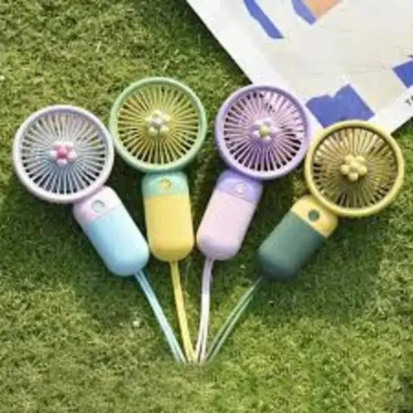 Mini  Foldable  Fans with LED Display